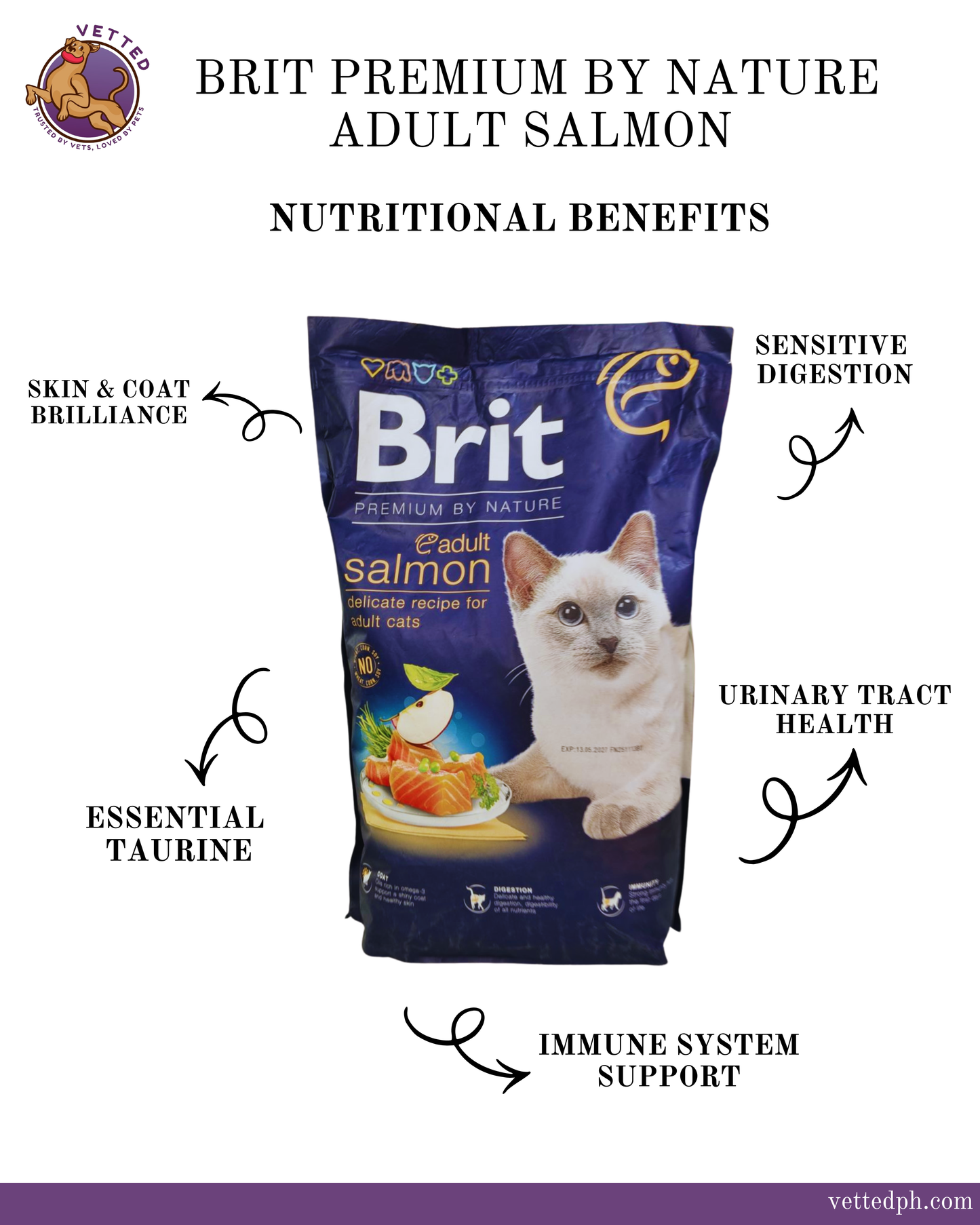 Brit Premium by Nature Adult Salmon: Radiant Coat & Vitality