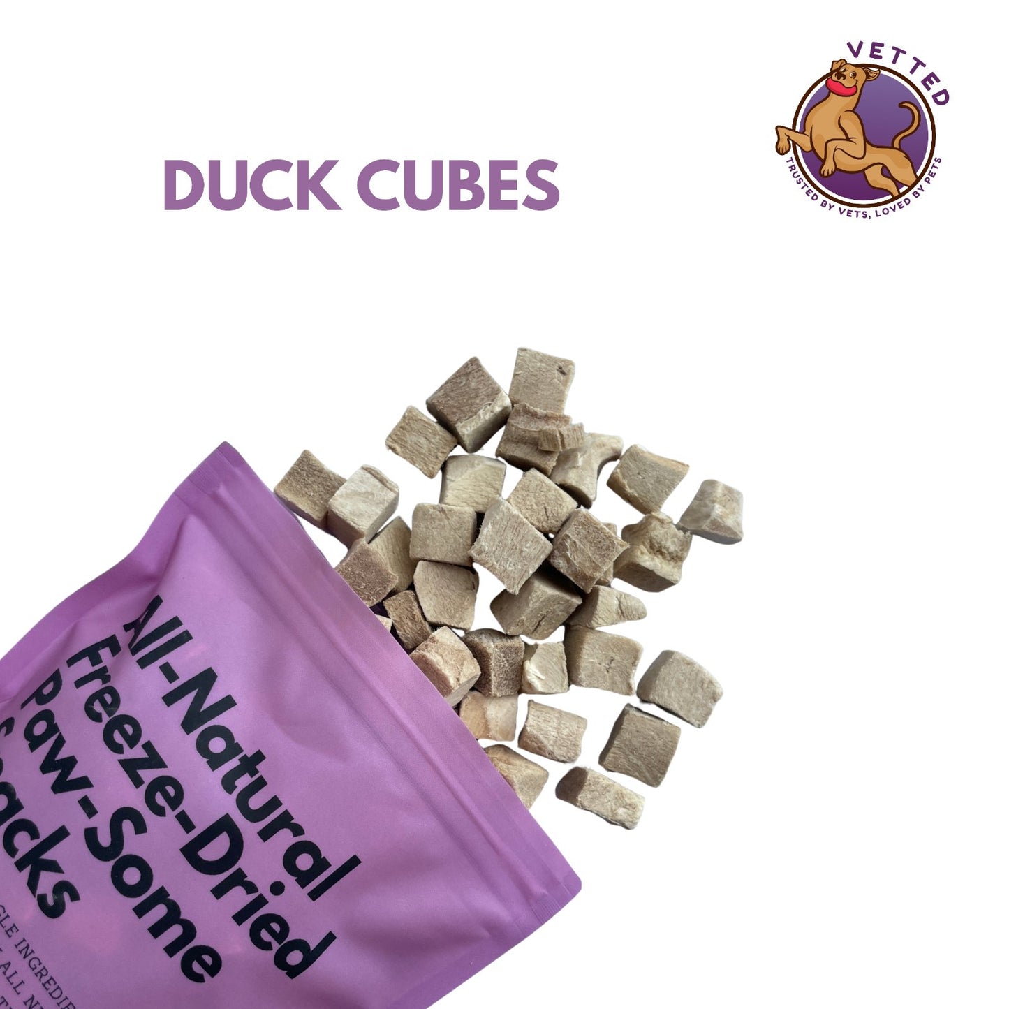 All Natural Freeze Dried Treats- Duck Cubes