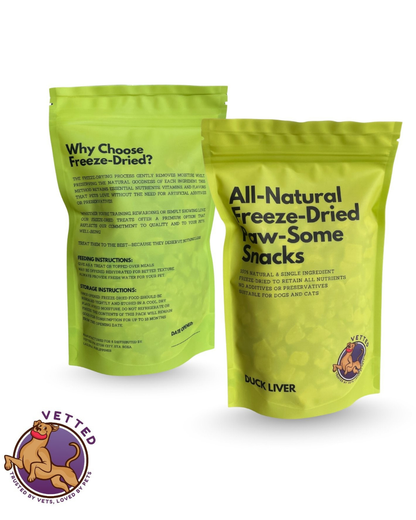 All Natural Freeze Dried Treats- Duck Liver