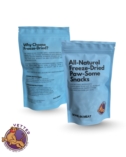 All Natural Freeze Dried Treats- Bone-in Meat