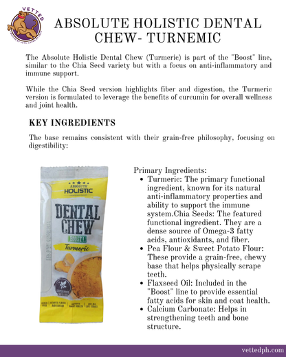 Absolute Holistic Dental Chew Turmeric
