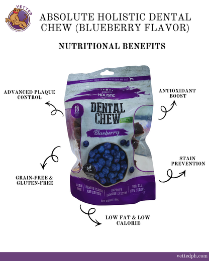 Absolute Holistic Dental Chew- Blueberry