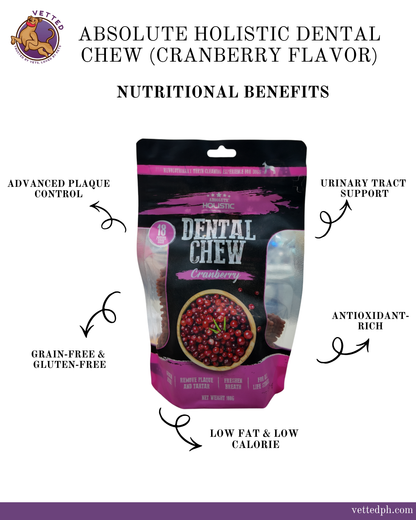 Absolute Holistic- Dental Chew Cranberry