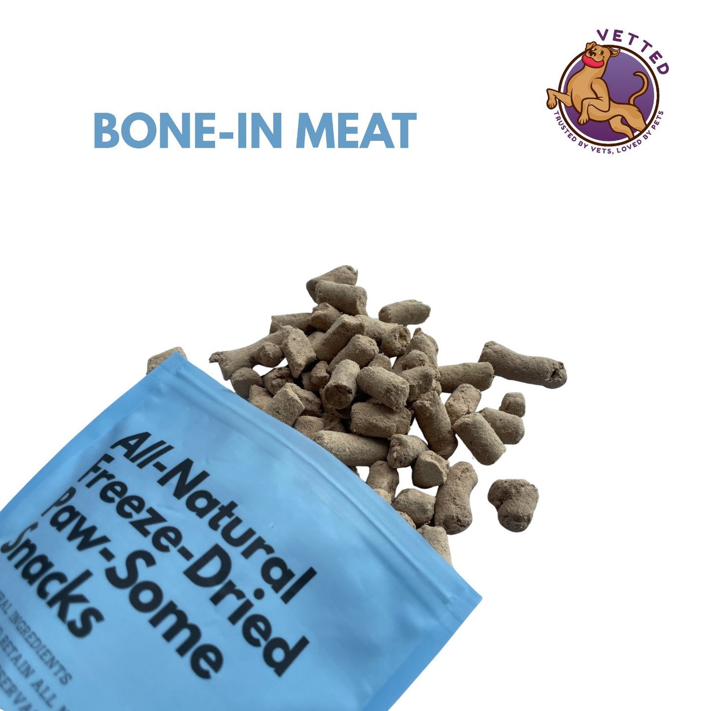 All Natural Freeze Dried Treats- Bone-in Meat