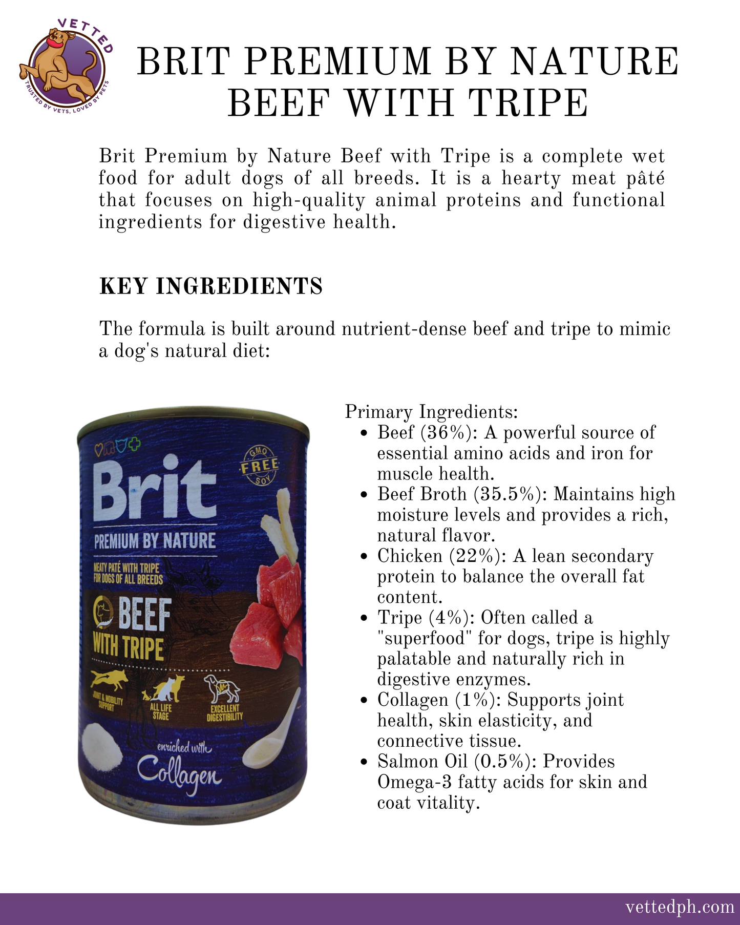 Brit Premium by Nature: Beef with Tripe