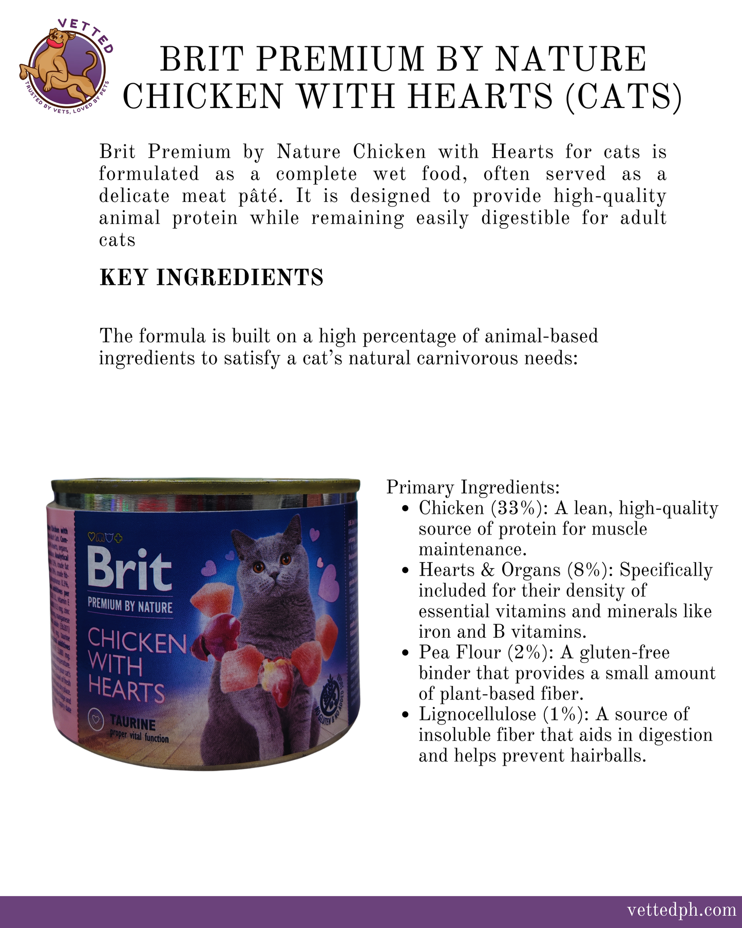 Brit Premium by Nature: Chicken with Hearts