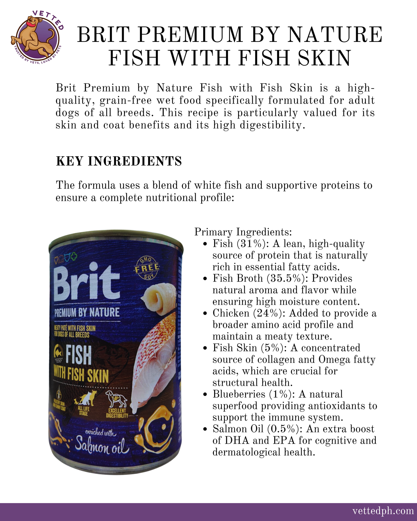 Brit Premium by Nature: Fish with Fish Skin