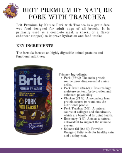 Brit Premium by Nature: Pork with Trachea