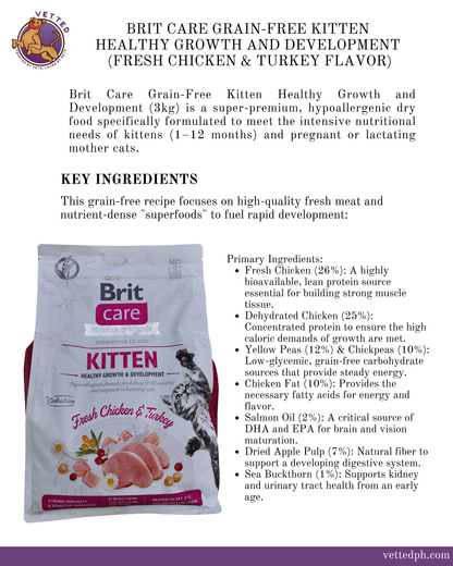 Brit Care Grain-Free Kitten: Healthy Growth & Development