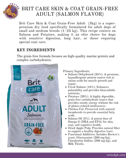 Brit Care Grain-Free Adult: Skin & Coat (Salmon)