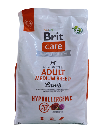 Brit Care: Mono Protein Hypoallergenic Adult Medium (Lamb)