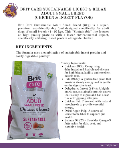 Brit Care Sustainable Digest & Relax: Adult Small Breed
