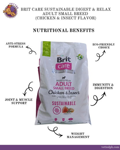 Brit Care Sustainable Digest & Relax: Adult Small Breed