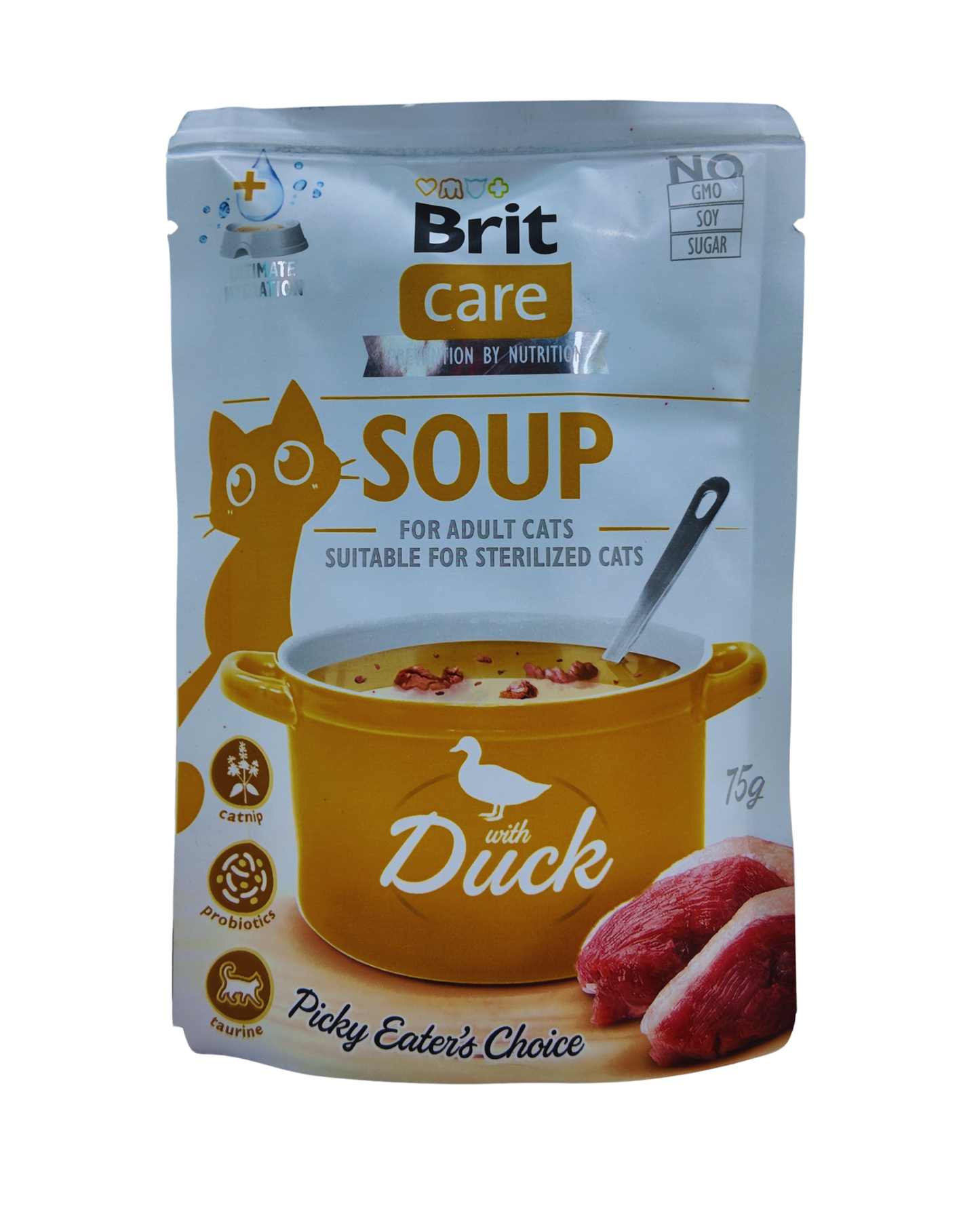 Brit Care Soup with Duck: Hydration & Savory Topping