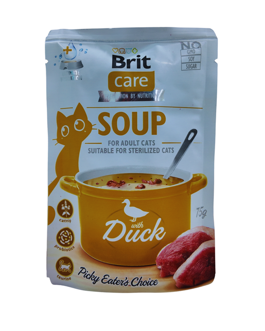 Brit Care Soup with Duck: Hydration & Savory Topping