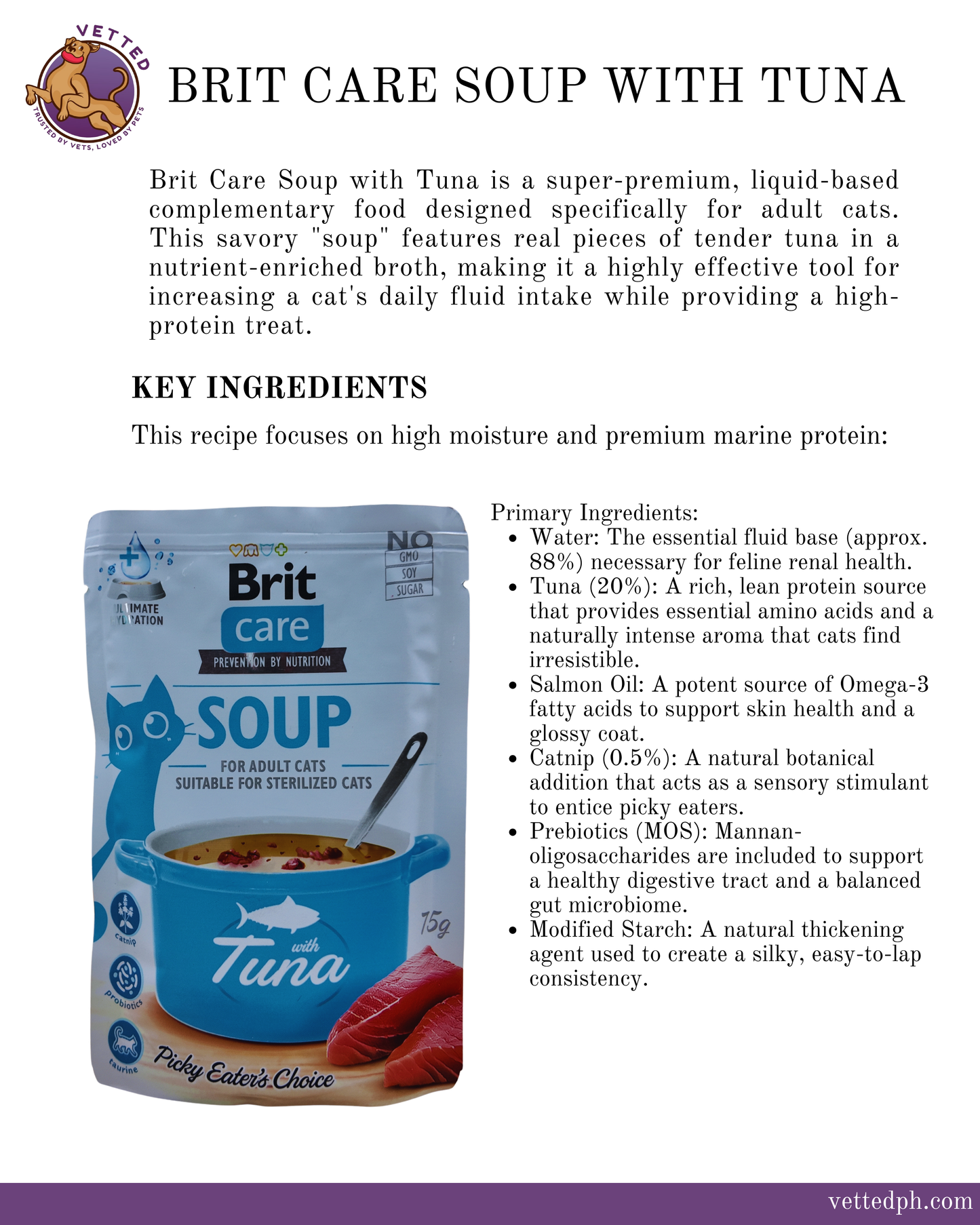 Brit Care Soup with Tuna: Pure Marine Hydration