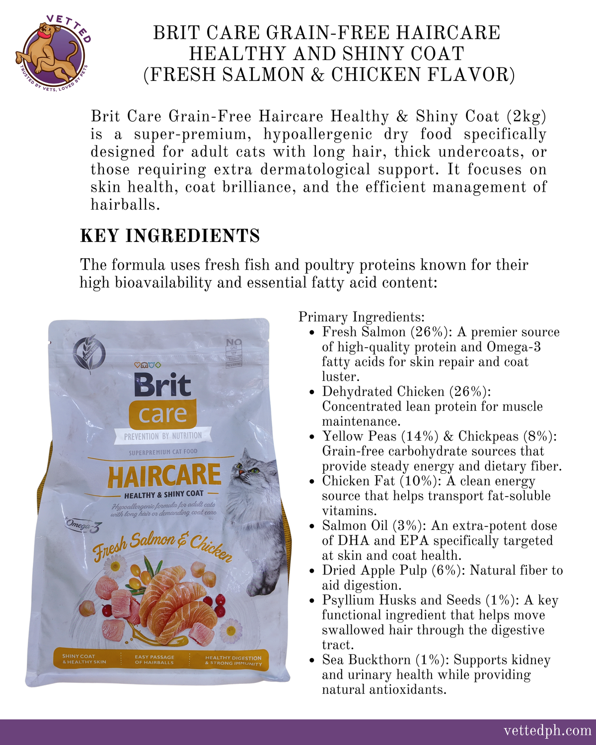 Brit Care Grain-Free Haircare: Healthy & Shiny Coat