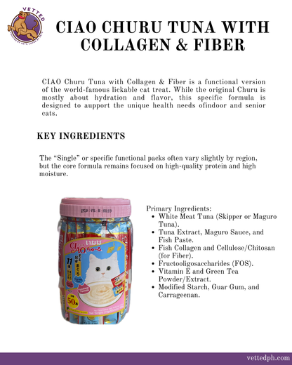 Ciao Churu Tuna with Collagen & Fiber