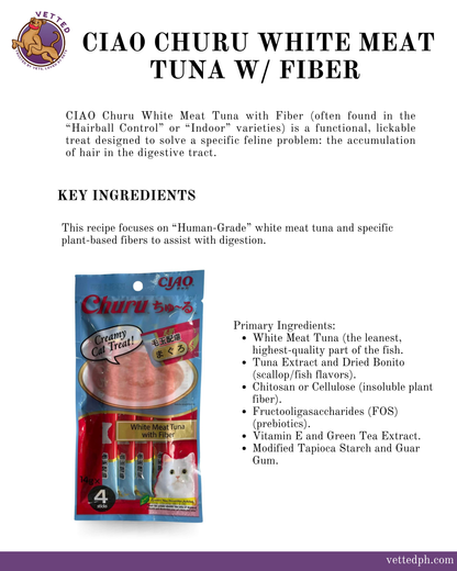 Ciao Churu White Meat Tuna with Fiber