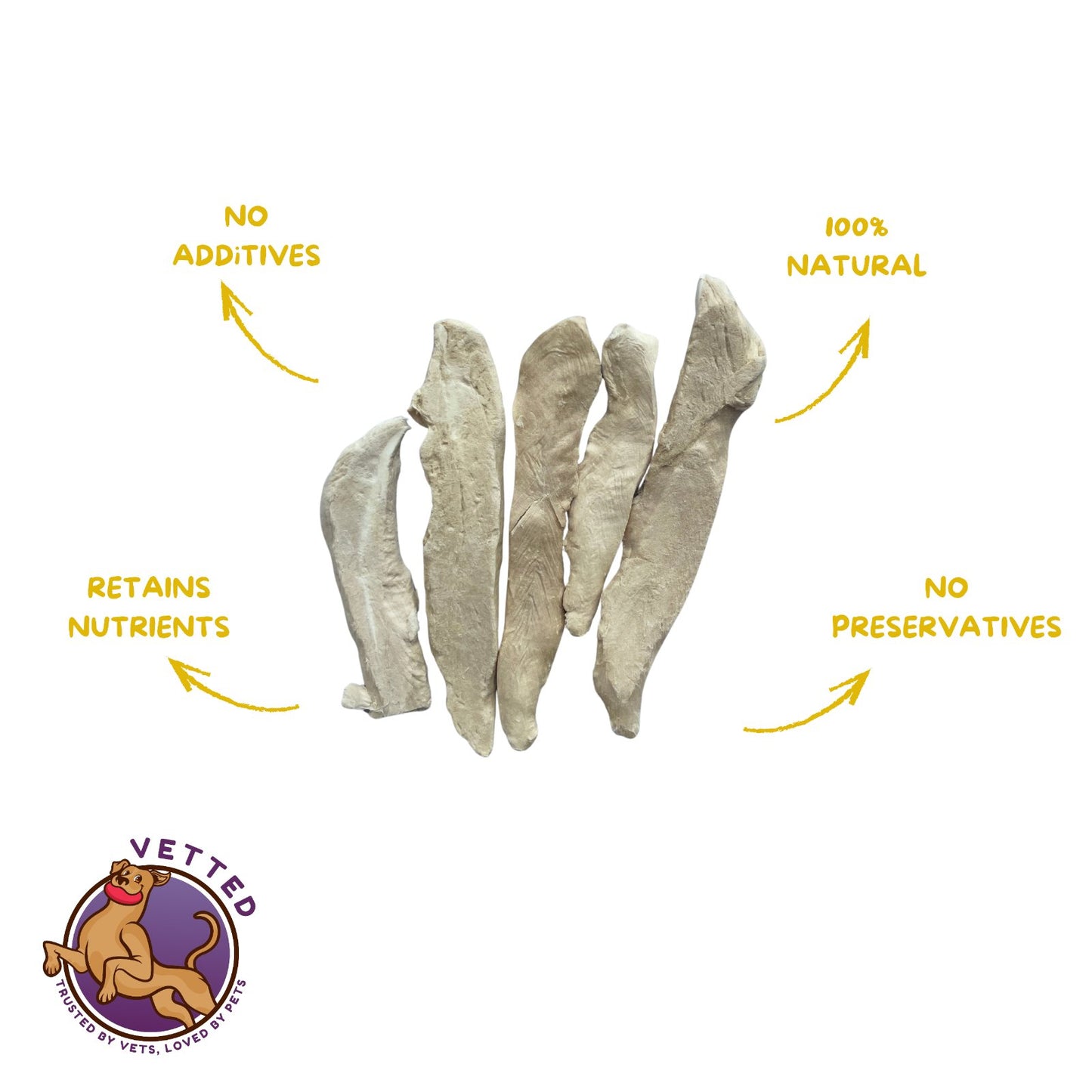 All Natural Freeze Dried Treats- Duck Breast Jerky