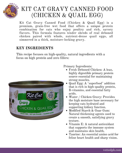 Kit Cat Gravy: Chicken & Quail Egg