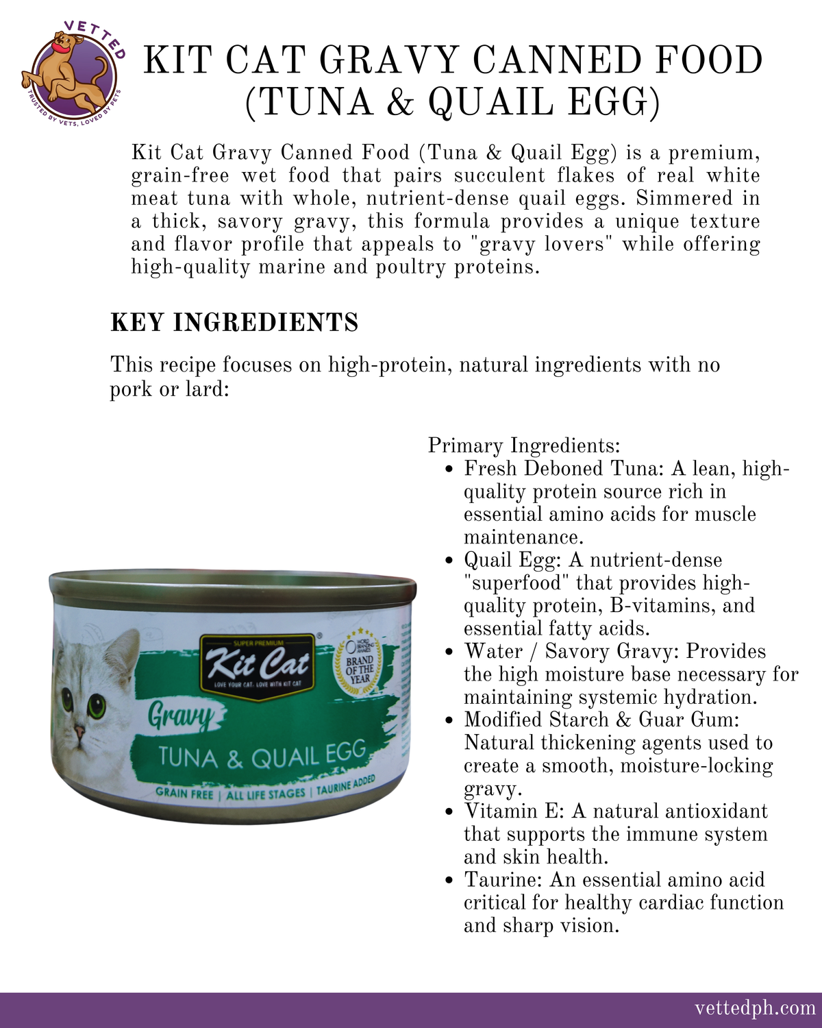 Kit Cat Gravy: Tuna & Quail Egg