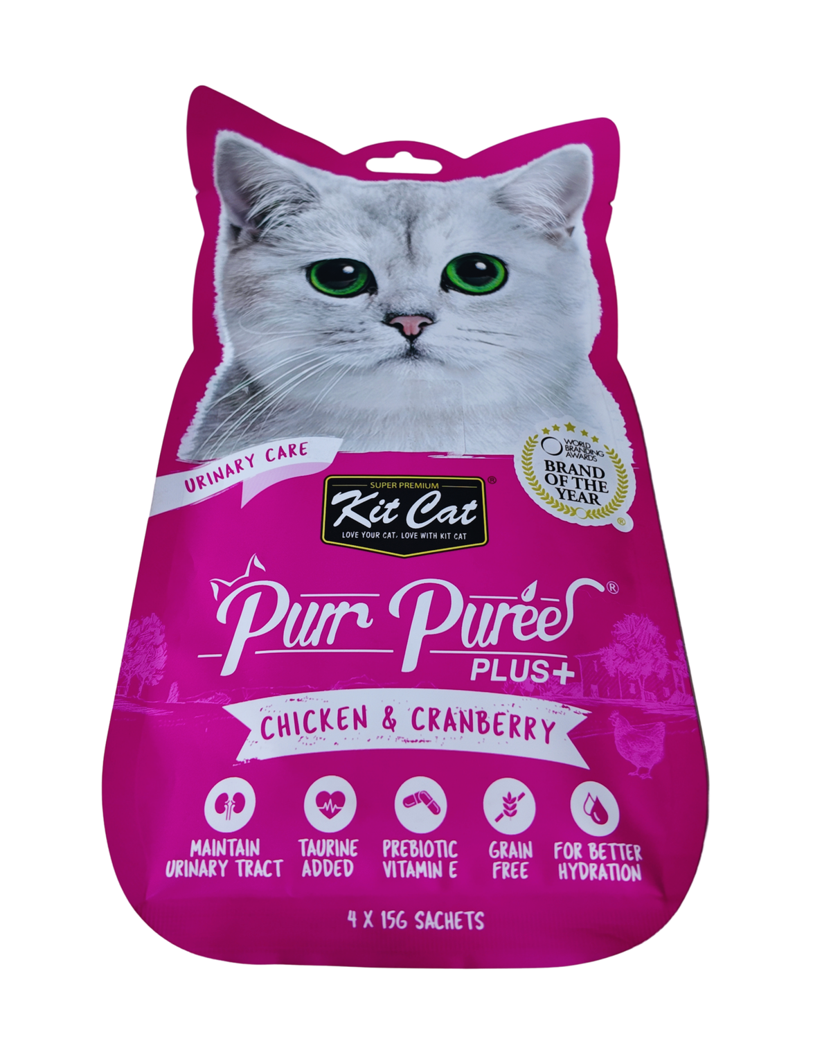 Kit Cat Purr Puree Plus: Chicken (Urinary Care)