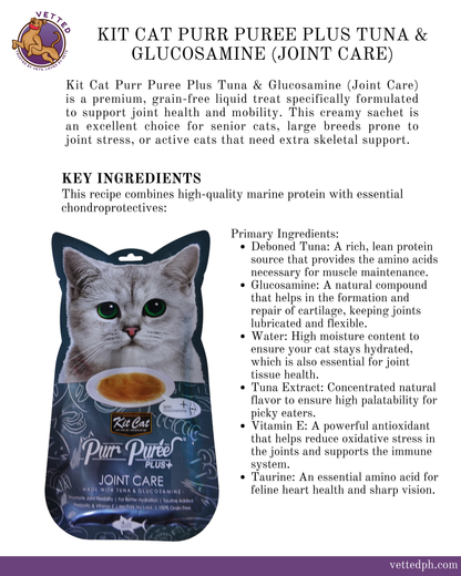 Kit Cat Purr Puree Plus: Tuna (Joint Care)
