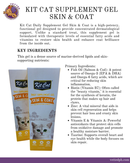 Kit Cat Supplement Gel: Skin & Coat