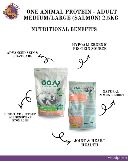 OASY- One Animal Protein - Medium-Large (Salmon)