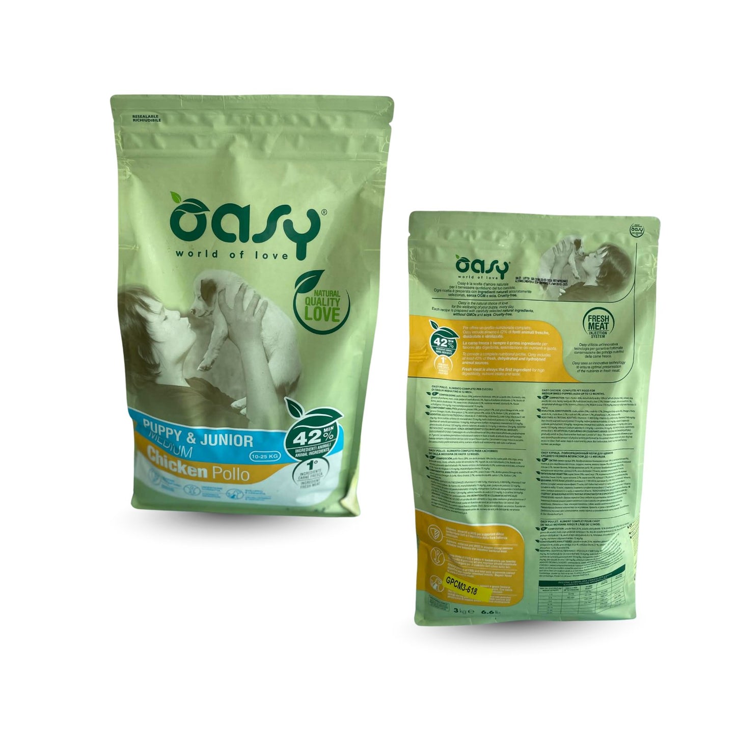 OASY- Life Stage- Puppy & Junior-Medium (Chicken)