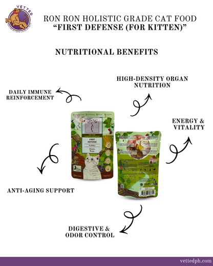 RON RON HOLISTIC GRADE CAT FOOD- FIRST DEFENSE (FOR KITTEN)