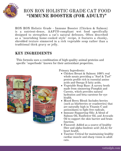 RON RON HOLISTIC GRADE CAT FOOD- IMMUNE BOOSTER (for adult)