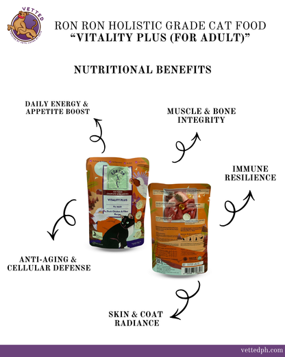 RON RON HOLISTIC GRADE CAT FOOD-VITALITY PLUS (FOR ADULT)