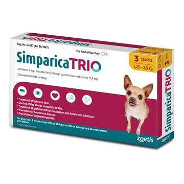 Simparica Trio Chewable Tablet